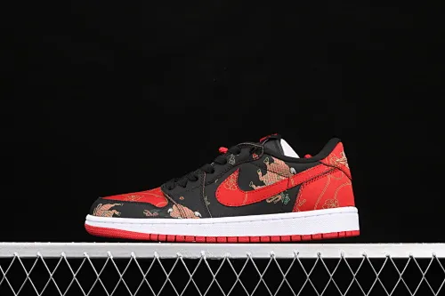 All categories Air Jordan Jordan series basketball shoes Air Jordan 1 Low Air Jordan 1 Low AJ1 Joe 1 Chinese red silk low-top cultural and leisure sports sneakers DD2233-001